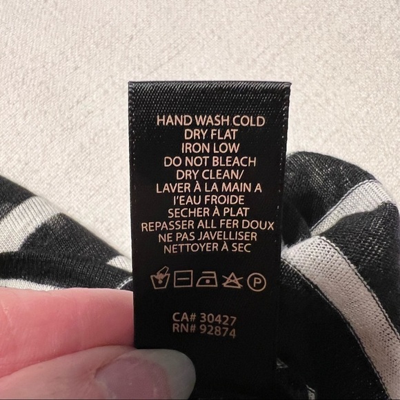 Ella Moss (EUC) Top 100% Linen with Mesh at the top Size M - Picture 7 of 9